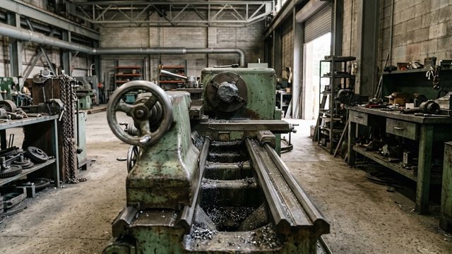 Горизонтальный токарный станок: ось шпинделя, стружка и габариты