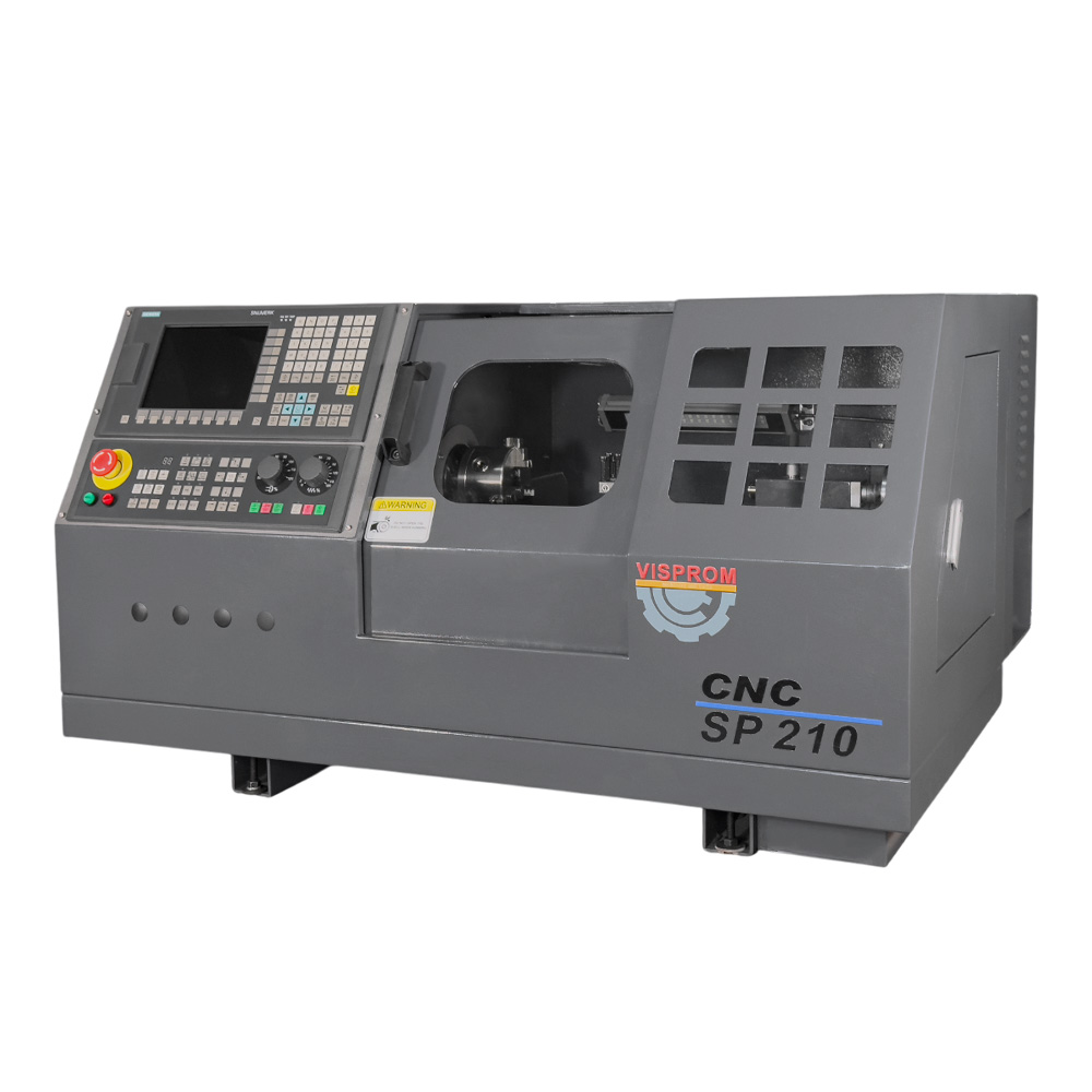 SP210 CNC Токарный станок с ЧПУ с горизонтальной станиной